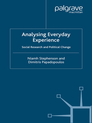 cover image of Analysing Everyday Experience
